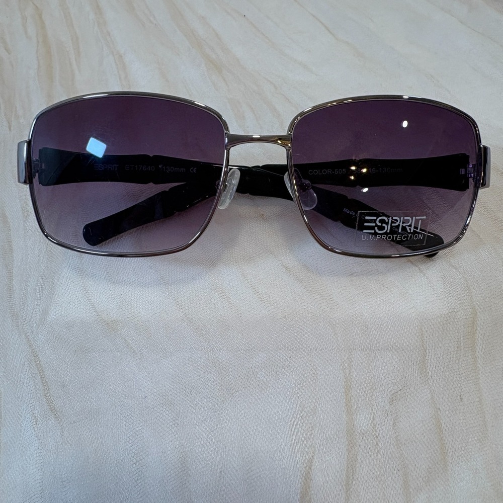 NEW ESPRIT ET17640 COLOR-505 PURPLE BLACK AUTHENTIC EYEGLASSES 58-16